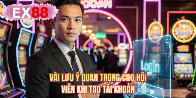 Vài lưu ý quan trọng cho hội viên khi tạo tài khoản